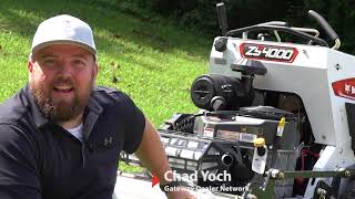 Review New Stand On ZS4000 Bobcat Commercial Mower [upl. by Ibrad]