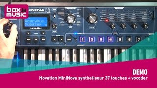 Novation MiniNova synthétiseur 37 touches  vocoder  Demo [upl. by Ahsiel]