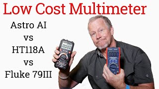 Low Cost Digital Multimeters versus a Fluke HT118A HT118E kaiweets Kleinmultimeter [upl. by Yeca]