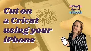 How To Use Cricut Design Space On An iPhone  Cricut Phone Tutorial Make A Decal [upl. by Garnett]