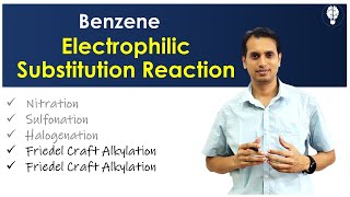 Benzene Part 7 Electrophilic Substitution Reactions  Friedel Crafts Alkylation and Acylation [upl. by Georgie]