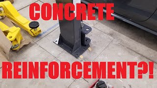 Car Lift Concrete Reinforcement  How to Reinforce Cement for an Auto Lift Super Garage Video 3 [upl. by Carolynne]