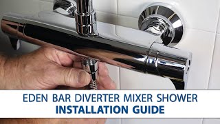 Eden Bar Mixer with Diverter  StepbyStep Installation Guide [upl. by Aber]