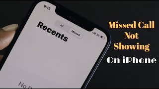 How to Fix iPhone Not Showing Missed Calls on My Screen [upl. by March]