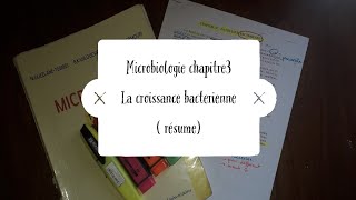 Microbiologie chapitre 3  la croissance bacterienne resume [upl. by Far677]