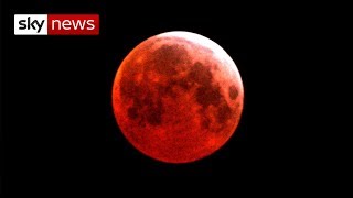 Watch live as blood moon rises over the Earth [upl. by Pardner]