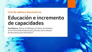 Neurociencia y Educación  David Bueno [upl. by Crenshaw]