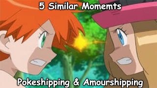 5 Similar Momemts In Amourshipping And Pokeshipping [upl. by Anirol]