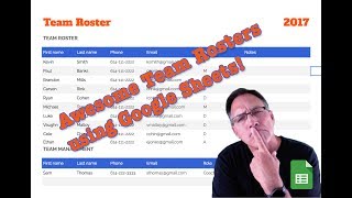 Creating Awesome Team Rosters using Google Sheets [upl. by Bose]