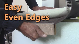 How to Upholster a Chair Seat in LeatherEasy Even Edges [upl. by Ahsyad]