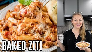 Saucy Cheesy Baked Ziti Recipe [upl. by Cody]