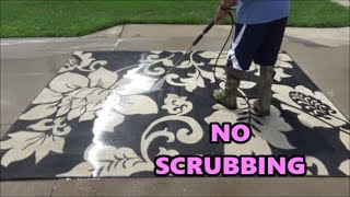 EASY Way to Clean an Area Rug NO SCRUBBING [upl. by Barbie964]