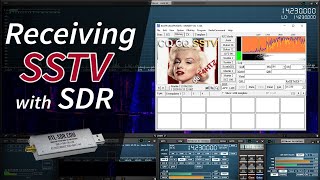 Receiving SSTV using MMSSTV and SDR with SDRUno [upl. by Anelis]