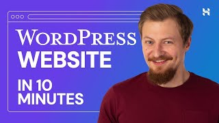 How to Create a WordPress Website in 10 Minutes Using Hostinger [upl. by Hescock205]