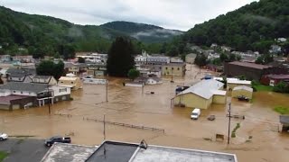 Deadly floods trigger state of emergency in West Virginia counties [upl. by Nesyaj]