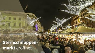 Wiesbadener Sternschnuppenmarkt eröffnet [upl. by Anihpesoj287]