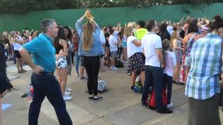 Dad nails classic dance moves at The Vamps gig at Thorpe Park at Island Beats [upl. by Eanat]