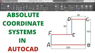 ABSOLUTE COORDINATE SYSTEMS IN AUTOCAD [upl. by Wendalyn]