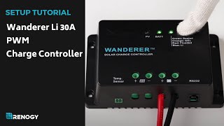 Renogy Wanderer Li 30A PWM Charge Controller [upl. by Ynnavoeg]