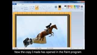 basic photo editing using MS Paint A quick overview [upl. by Enoj635]