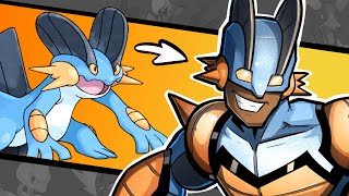 Drawing POKEMON as SUPERHEROES Mewtwo Toxtricity Swampert and More [upl. by Malliw]