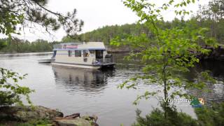 Take a Trip on a Voyagaire Houseboat  Crane Lake MN [upl. by Oiram93]