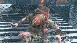 Sekiro Shadows Die Twice  Chained Ogre Boss Fight Boss 2 [upl. by Ardnasac]