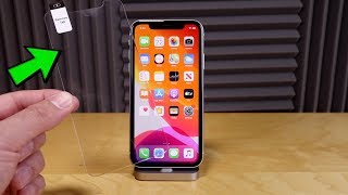 iPhone 11  How To Install Glass Screen Protector [upl. by Togram]