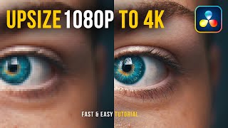 SUPER SCALE in DaVinci Resolve  Upscale 1080p to 4K  EASY Tutorial [upl. by Nylcoj]