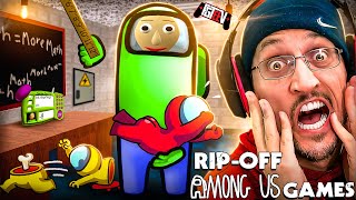 AMONG US Fake Mobile Games Compilation FGTeeV Ripoff Review [upl. by Canale]