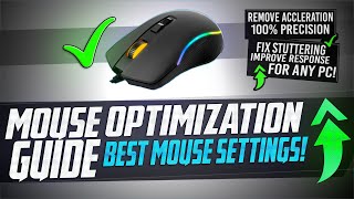 🔧 Mouse Optimization GUIDE for Gaming  100 Mouse Precision Raw Input REMOVE Acceleration LAG 🖱️✅ [upl. by Onilecram]