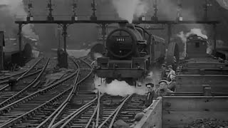 Vintage LMS railway film  St Pancras Junction Relaying  1947 [upl. by Yesnnyl]