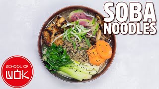 Delicious Soba Noodle Soup Recipe [upl. by Sadinoel]