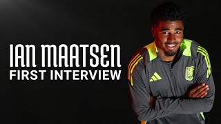 IAN MAATSEN  First interview as an Aston Villa player 🦁 [upl. by Wemolohtrab]