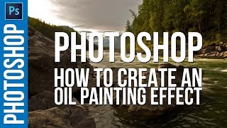 How to Create and OIL PAINTING Effect in Photoshop CC [upl. by Euqimod]