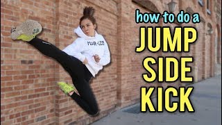 HOW TO DO A JUMP SIDE KICK  Samery Moras Taekwondo [upl. by Eedrahs391]