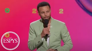 Steph Currys opening monologue at the 2022 ESPYS [upl. by Brainard]