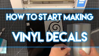 How to Start Making Vinyl Decals Basic Guide [upl. by Enylhsa]