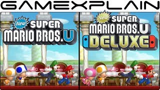 New Super Mario Bros U Deluxe  Switch Vs Wii U Graphics Comparison [upl. by Myrlene]