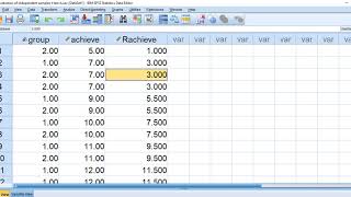 MannWhitney U test using SPSS [upl. by High]