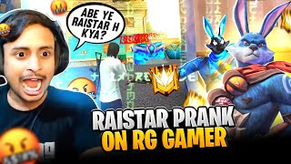 Raistar Prank With RG Gamer😂First Time RaiStar VsRGGamerLive 😉Raistar God Level Speed Gameplay [upl. by Batory931]