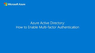 How to configure and enforce multifactor authentication in your tenant [upl. by Persas39]