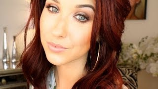 Natural Glam Makeup Tutorial  Jaclyn Hill [upl. by Alaehcim146]