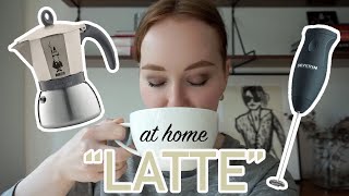 HOW TO MAKE A quotLATTEquot AT HOME moka pot  frother [upl. by Eblehs]