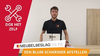 HOE STEL JE EEN BLUM SCHARNIER AF [upl. by Aihsekram]