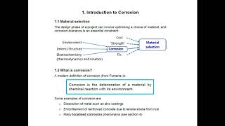 Corrosion Lecture 1 Introduction [upl. by Cacia653]