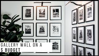 DIY Gallery Wall  Dollar Tree Hacks [upl. by Faucher]