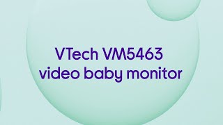 Vtech VM5463 Video Baby Monitor  White  Product Overview [upl. by Anua889]