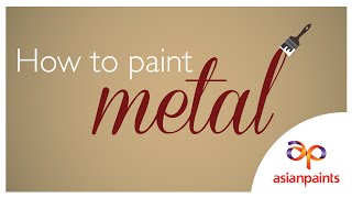 How to paint metal [upl. by Eibreh]