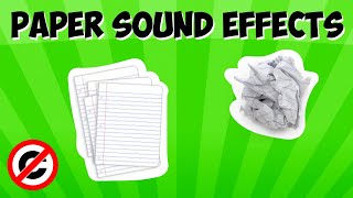 Paper Sound Effects Copyright Free [upl. by Ahsenrat56]